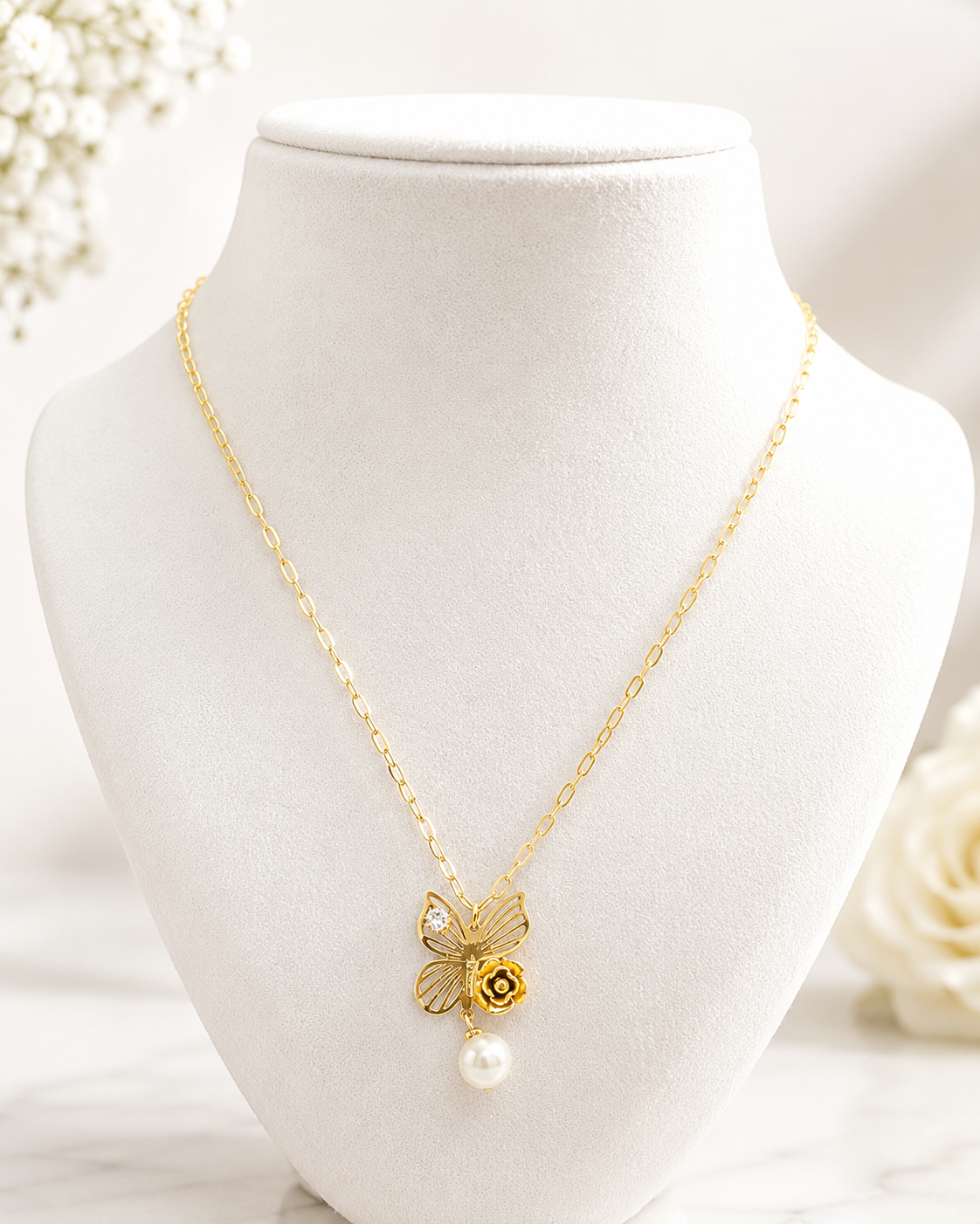 Anti Tarnish - Stainless Steel Necklace-N0071