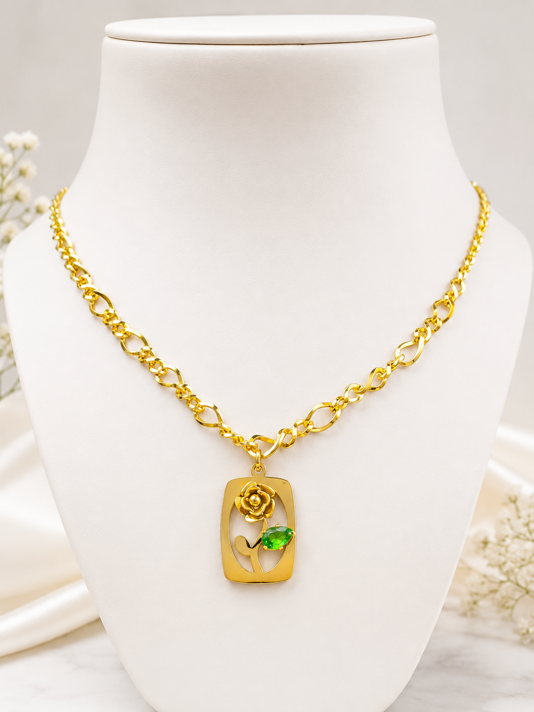 Anti Tarnish - Stainless Steel Necklace-N0054