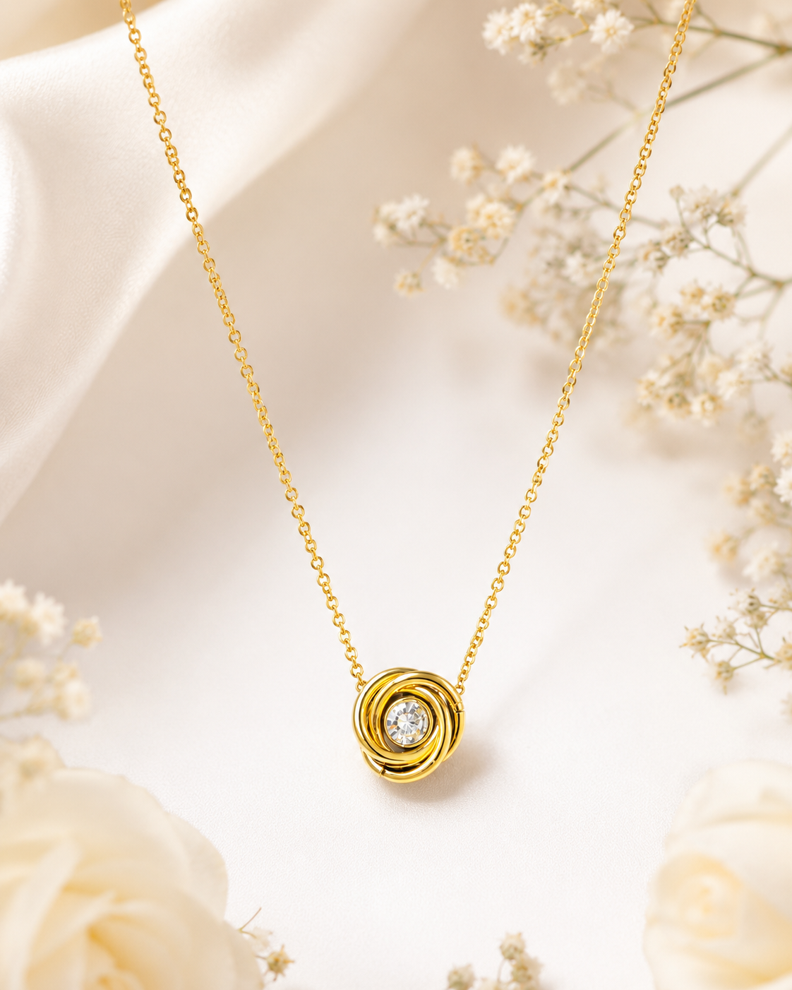 Anti Tarnish - Stainless Steel Necklace-N0094