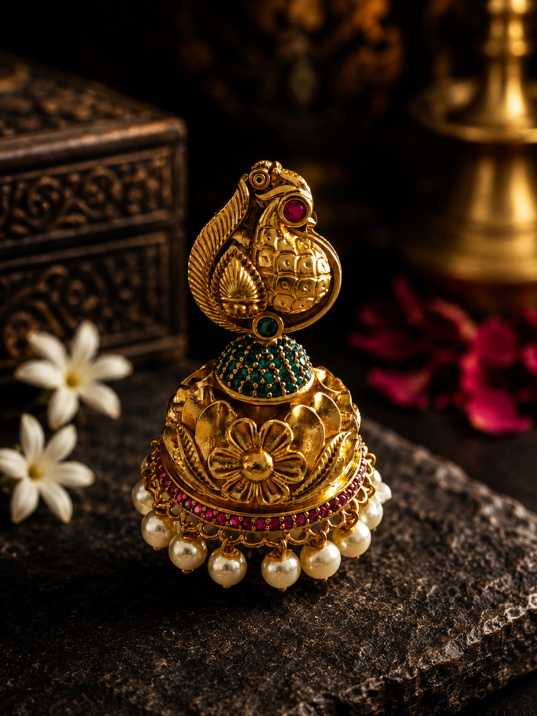Gold Finish Jumka-E0064