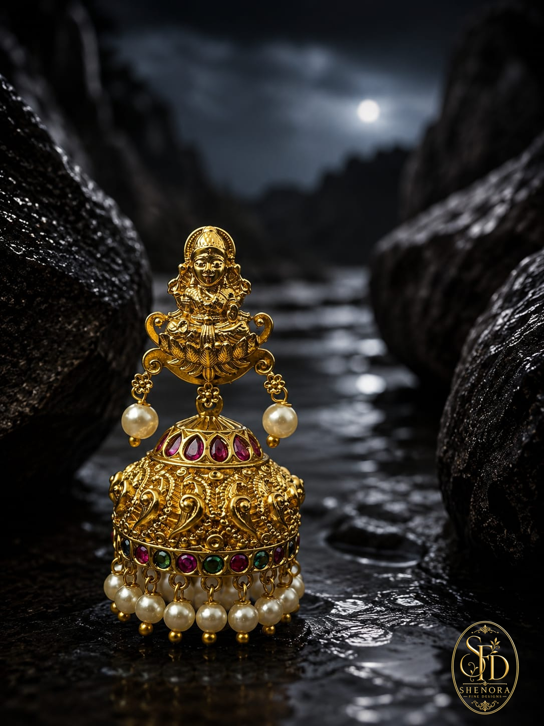 Gold Finish Jumka-E0043