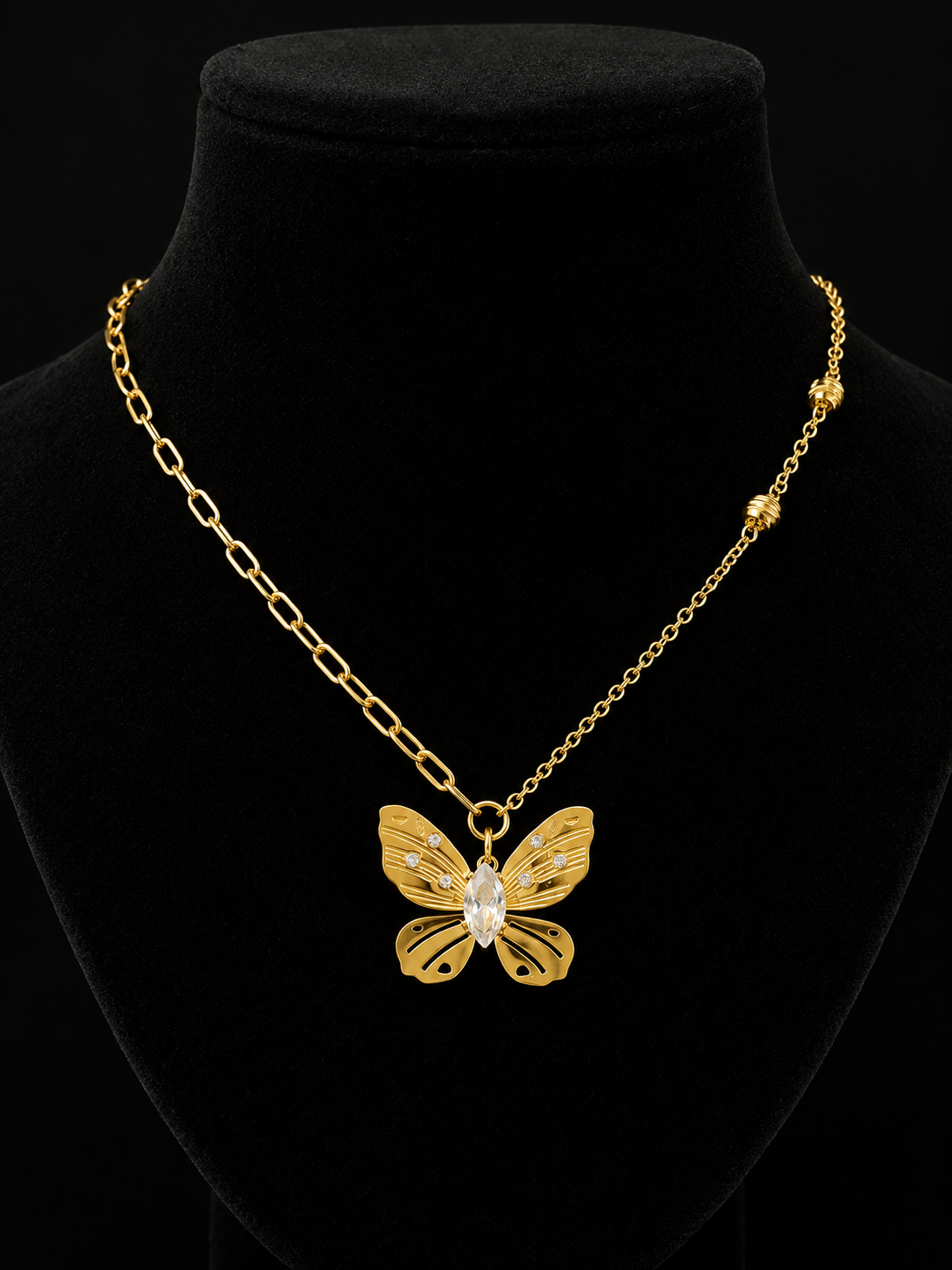 Anti Tarnish - Stainless Steel Necklace-N0079