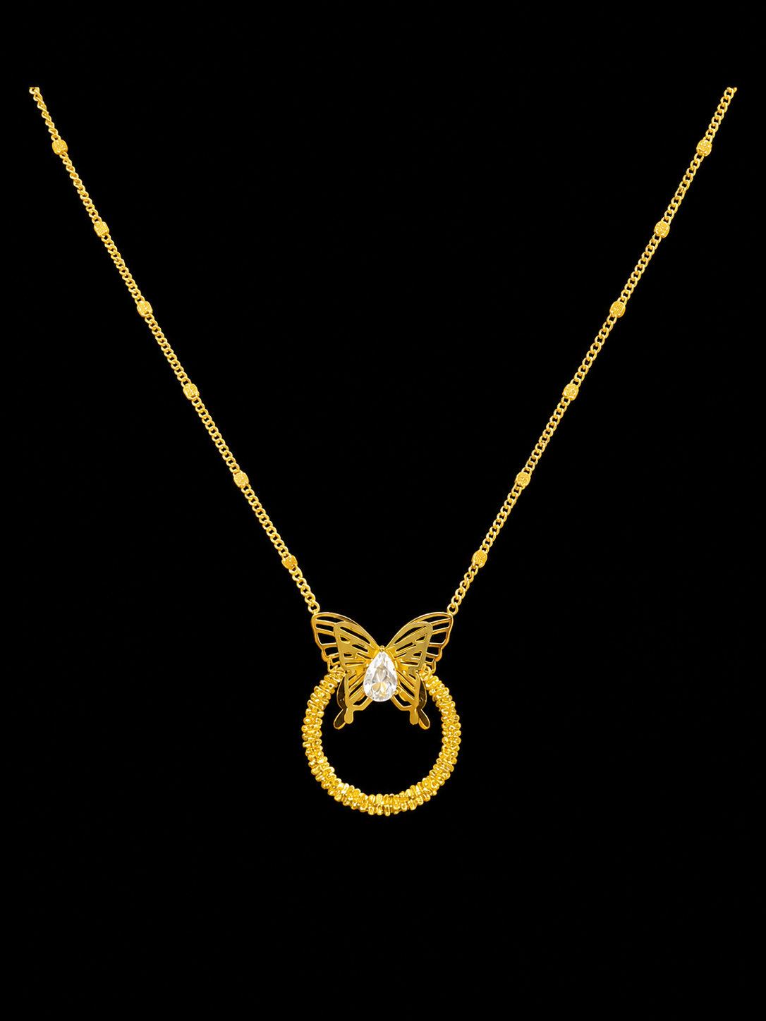 Anti Tarnish - Stainless Steel Necklace-N0086