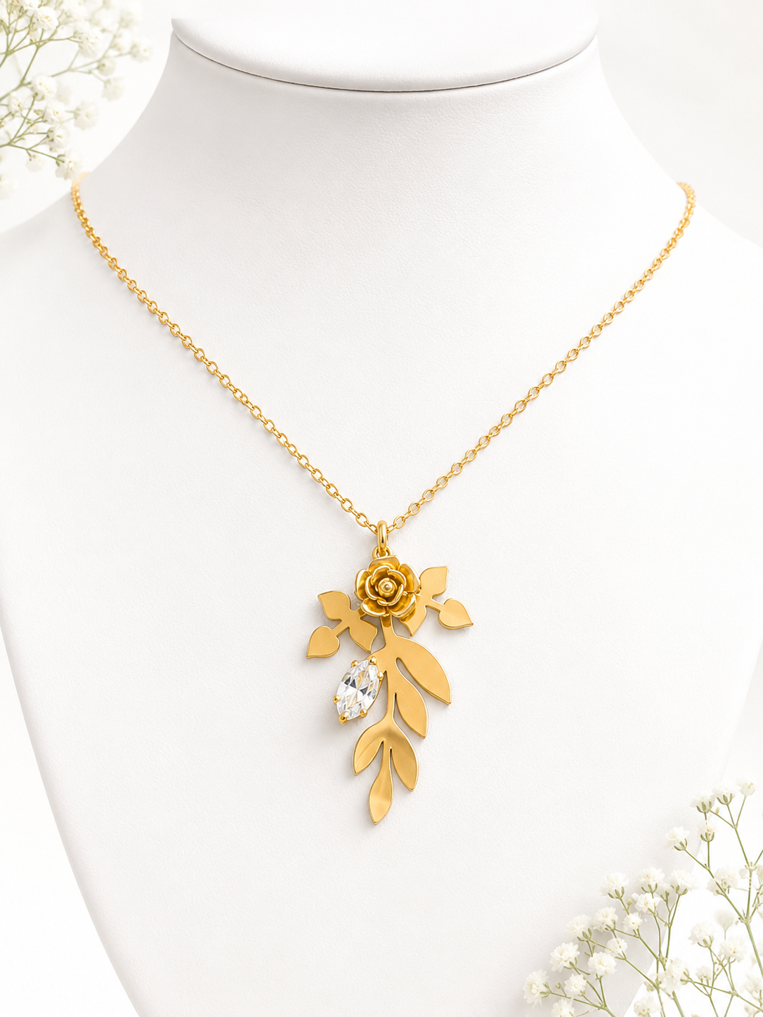 Anti Tarnish - Stainless Steel Necklace-N0095