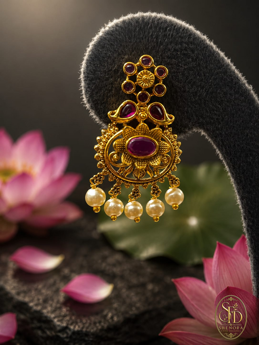 Gold Finish Earring -E0044