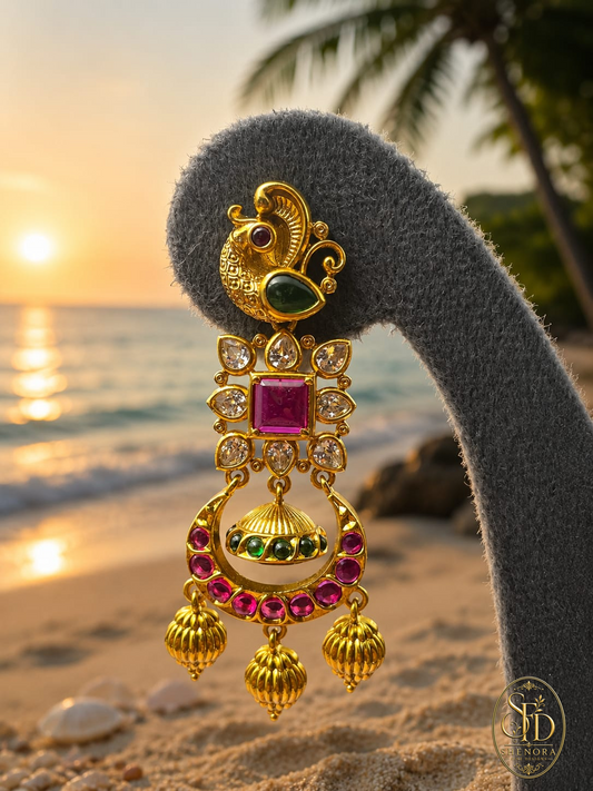 Gold Finish Earring -E0030