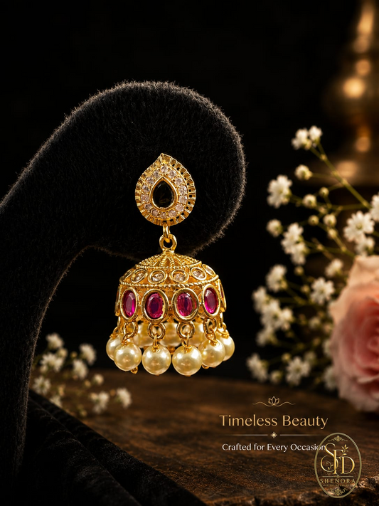 Gold Finish Jumka-E0041