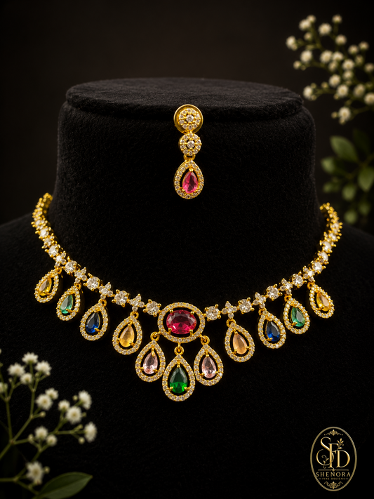 Multi Colour Stone Set-N0035