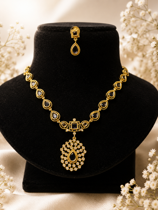 Gold Finish Neck Set -N0098
